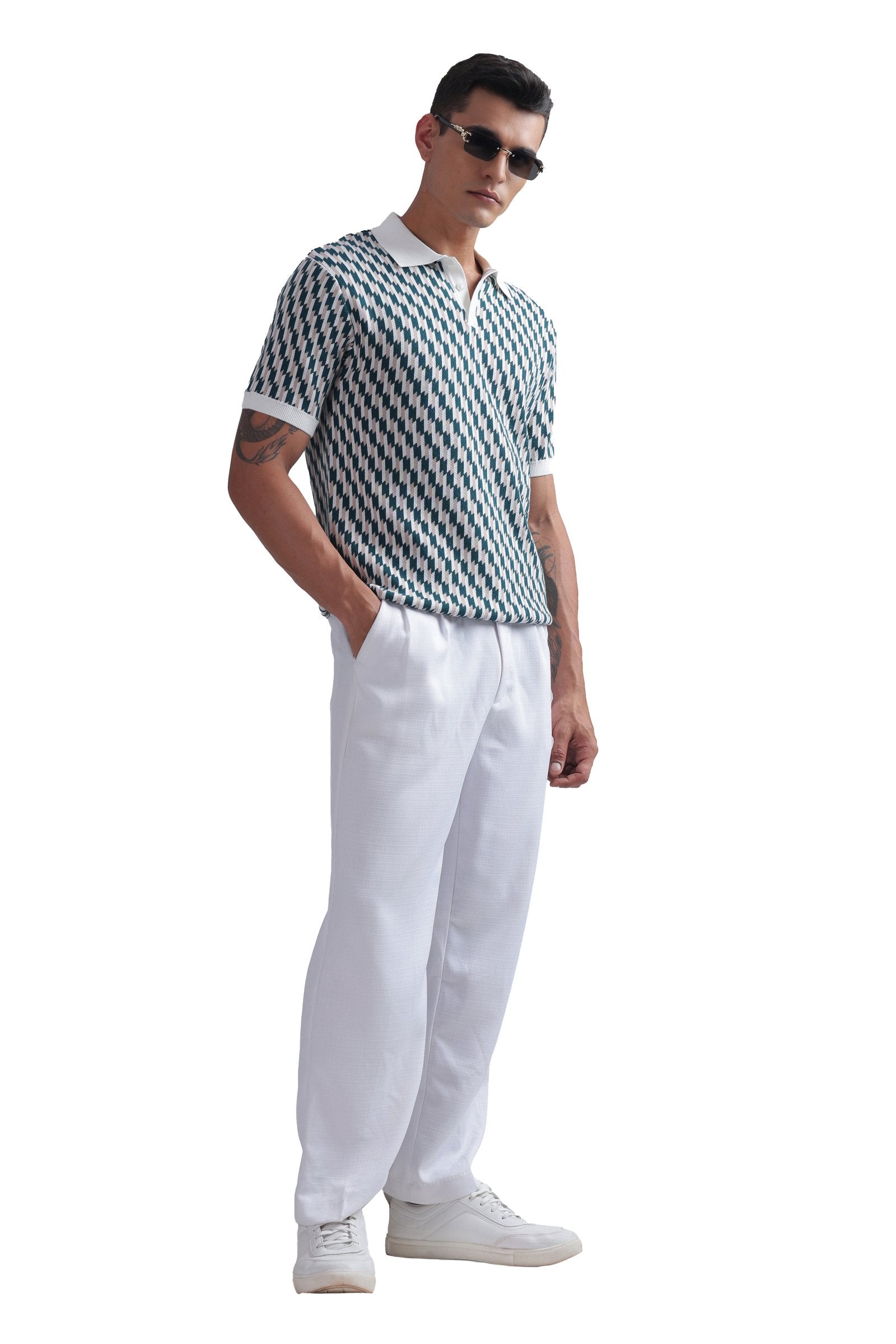 Eterna knitted Polo